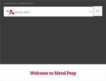 Tablet Screenshot of metal-prep.com